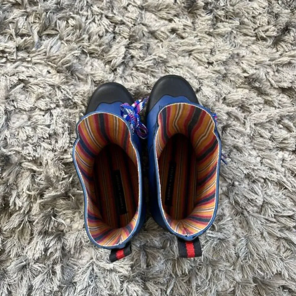 Tommy‎ Hilfiger Boots Girls 6 Renegade Ankle Lace Up Rubber